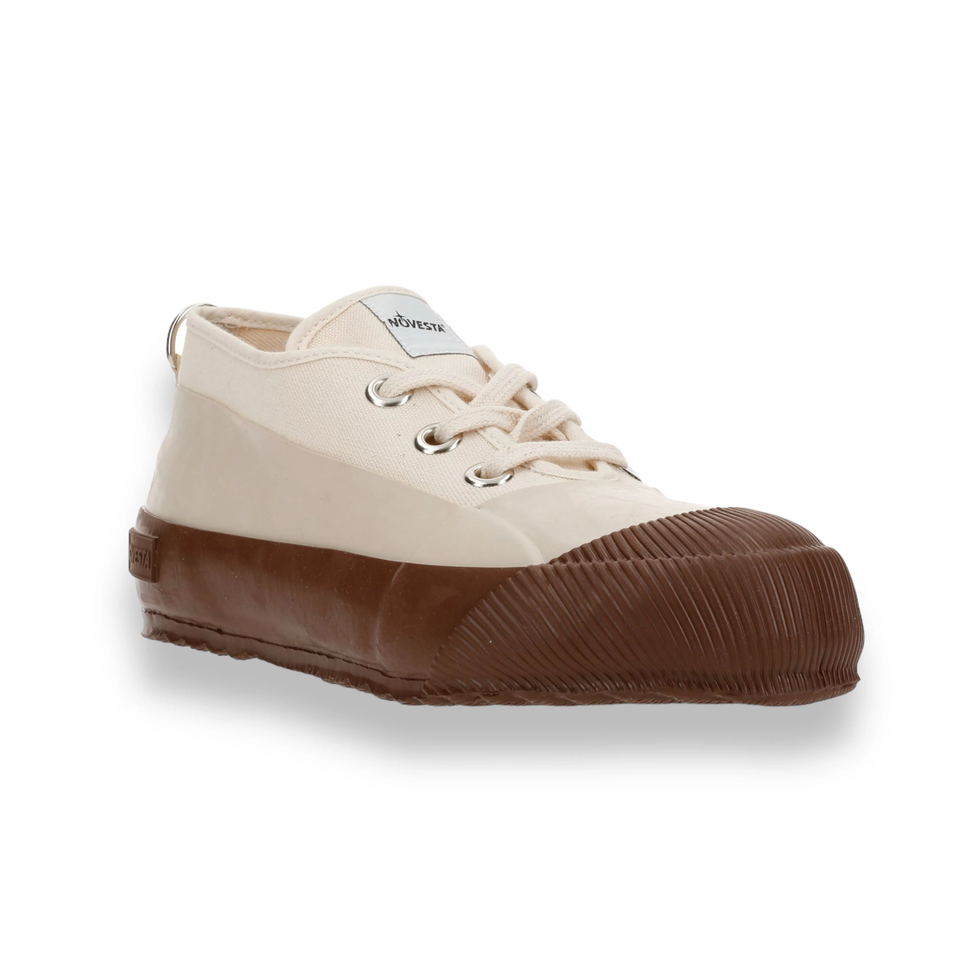 Novesta Rubber Sneaker Low Ecru / Brown